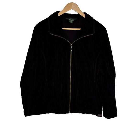 Woolrich Women's Vintage Wide Whale Corduroy Zip Front Jacket Shacket Sz PXL - Picture 2 of 9